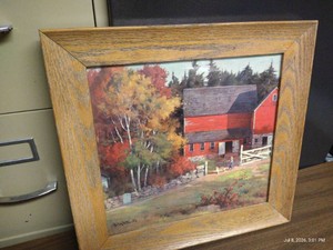 Framed Goin Fishin Print by Walter Brightwell