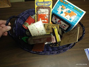 Basket of Misc. Vintage Treasures
