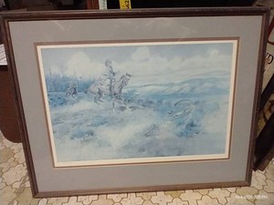 Framed, Numbered Print by CM Russell