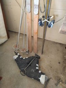 Vintage Skis, Poles, & Boots