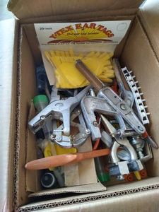 Vintage Cattle Tagging Items