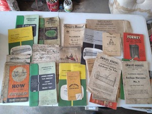 Vintage Farm Manuals - John Deere, Allis-Chalmers, Intl Harvester, Etc.