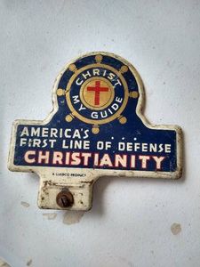 Vintage Metal Sign - Christianity - 6 x 6.25