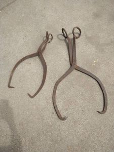 Antique Ice Block Tongs