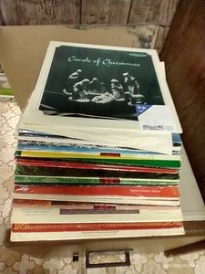 Lot of Christmas LP Records