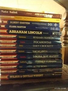 Lot of Kids Books - Famous American Biographies