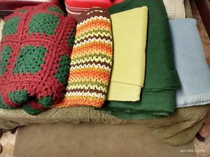 (3) Vintage Blankets & (2) Afghans