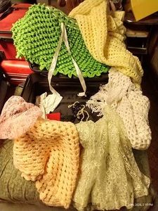 Grandmas Dress-Up Bin - Shawls, Gloves, Etc.