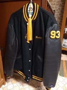 Size M Leather & Wool Stallions Jacket with Tassels