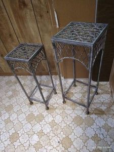 Set of (2) Matching Plant Stands