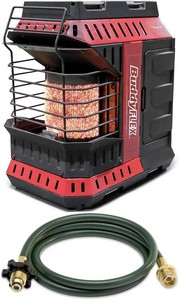 $324 Mr. Heater MH11BFLEX Buddy FLEX 11,000 BTU Portable Propane Heater with 10-Feet Propane Hose Assembly Bundle (2 Items)