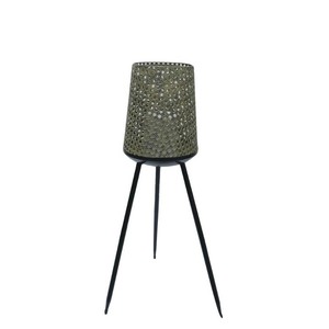 Enchanted Garden  25 Bronze Metal Solar LED Tripod Lantern