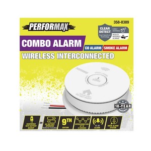 Performax  Direct Wire AA Battery Backup Voice Alert Photoelectric & Electrochemical Combination Detector