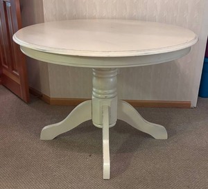 O - Pier 1 Imports White Round Dining Table