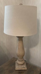 O - Distressed Table Lamp