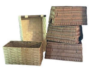 O - Woven Storage Bins (Lot of 5)