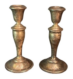 O - Vintage Gorham Sterling Silver Candleholders (Lot of 2)