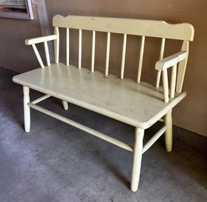 G - Vintage Wooden Bench