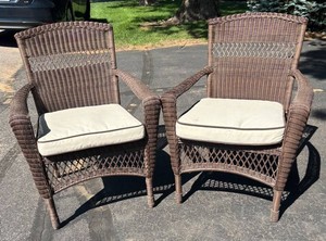 G - Woven Patio Chairs (Lot of 2)
