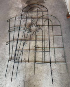 G - Metal Garden Trellis Trio (Lot of 3)