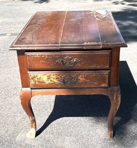 G - Vintage Accent Table for Repair or Repurpose