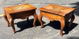 G - Vintage Footstools or Low End Table (Lot of 2)