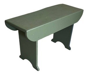MB - Sage Green Primitive Bucket Bench