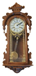 LR - Vintage Reproduction Erie Regulator Wall Clock