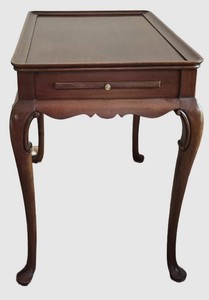DR - Vintage Mahogany Tea Table With Drawer