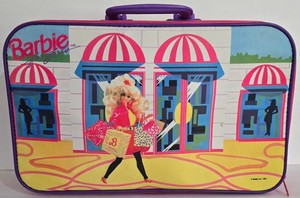 LL-BR1 - Vintage Barbie Suitcase Mixed Lot With Accessories & Furniture
