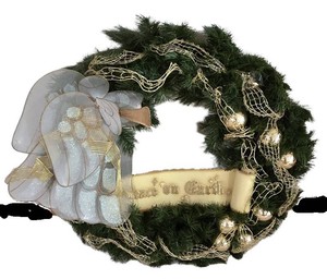LL-ST - Peace on Earth Holiday Wreath With Carrying Case