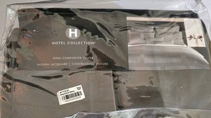 Hotel Collection King Comforter Cover Woven Jacquard