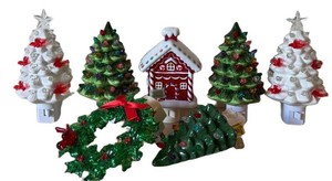 Christmas Night Light Mixed Lot of 7