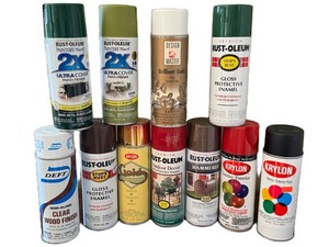 K - Spray Paint Lot Rust-Oleum Krylon Deft Design Master (Lot of 8)