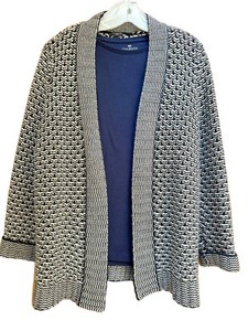 Talbots Sweater Set Long Sleeve Shirt & Cardigan Size XL (Lot of 2)