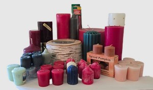 K - Candle Assortment - Yankee, Woodbridge, JoyBrite & Birch Holder