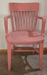 LR - Pink Painted Armchair