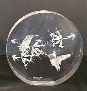 LR - Vintage Lucite Hummingbird Sculpture Frank R Albrecht