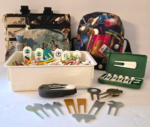 LR - Golf Accessories Mixed Lot - 4 Golf Motif Bags