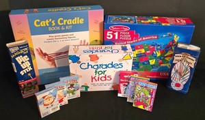 LR - Family Game Mixed Lot - Cats Cradle, Melissa & Doug, Pressman & Disney