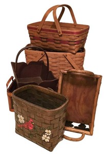 LR - Basket Assortment including Longaberger Baskets (Lot of 6)