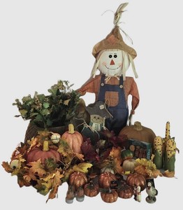 LL-ST - Fall Decor Mixed Lot Boston Warehouse Turkey Spreaders & Harvest Accents