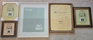 Picture Frame Mixed Lot of 5 Michaels, Intercraft & Pier 1 Imports