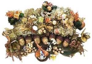 LL-ST - Fall Faux Foliage Mixed Lot - Assorted Garlands, Picks & Acorns