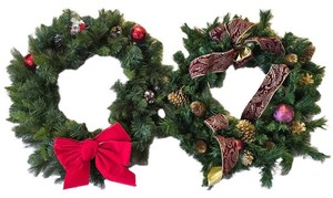 LL-ST - Faux Fir Wreaths (Lot of 2)