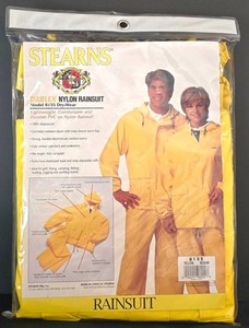 K - Rain Suit - Stearns Driflex Nylon Rainsuit Model 8155 Medium