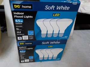 2 DG Home 4 packs 65 w LED Indoor F...