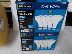 2 DG Home 4 packs 65 w LED Indoor F...