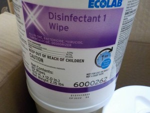 3 Ecolab 85 Wipes each Disinfectant...