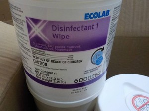 3 Ecolab 85 Wipes each Disinfectant...